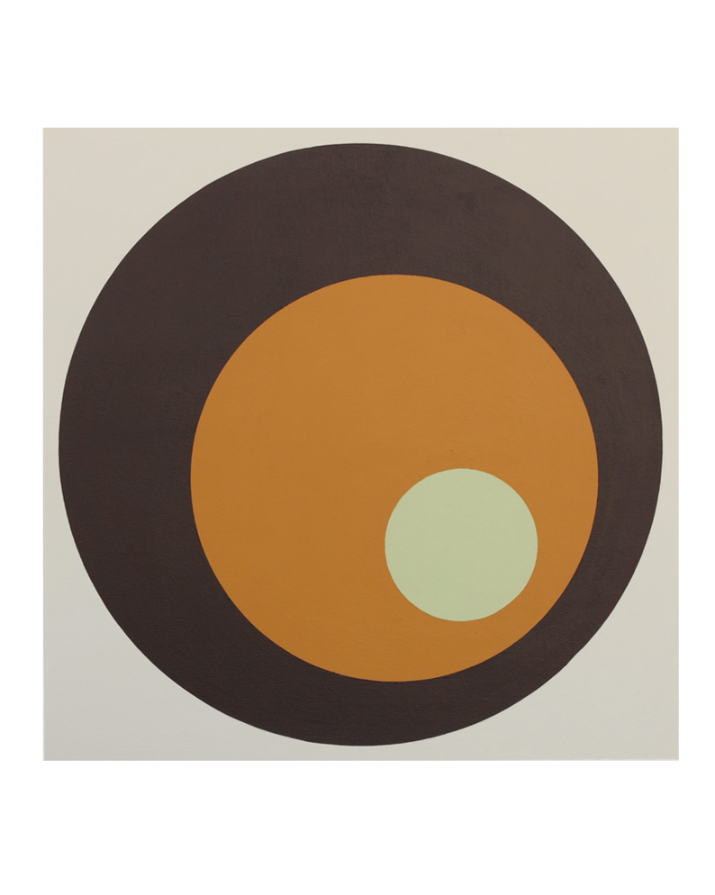 Midcentury modern style contemporary abstract fine art print. Groovy 1960s 1970s color palette. Handmade in Palm Springs, California.